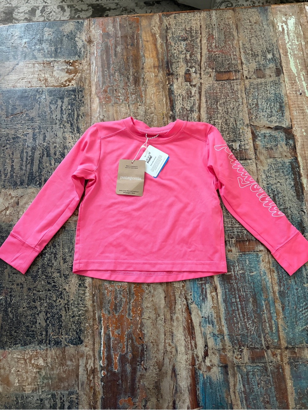 Patagonia Kids Long-Sleeve Rash Top - Bright Pink